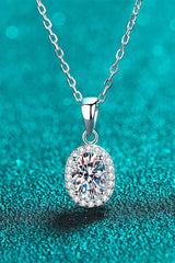 Be The One 1 Carat Moissanite Pendant Necklace - Trendsi