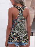 Ditsy Floral Wide Strap Tank - Trendsi