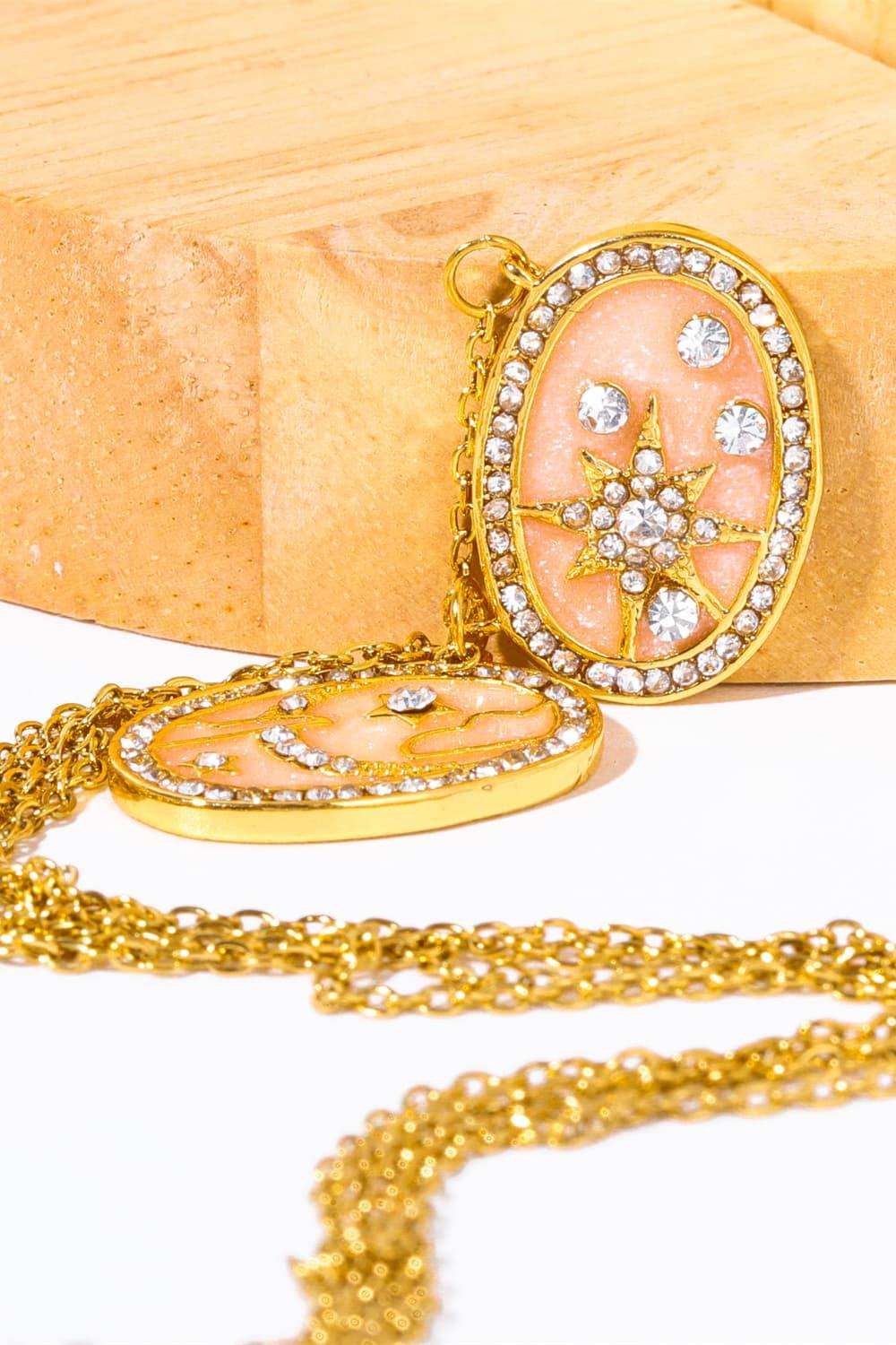 Stars in the Plate Pendant Copper Necklace - Trendsi - Flyclothing LLC