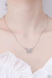 Moissanite Butterfly Pendant Necklace - Trendsi - Flyclothing LLC