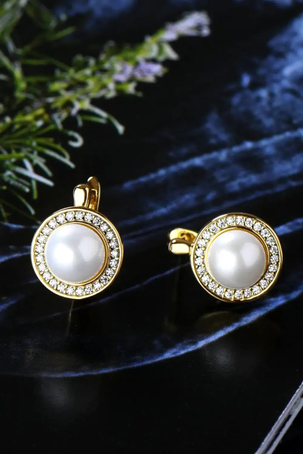 Moissanite Pearl 925 Sterling Silver Earrings - Trendsi - Flyclothing LLC