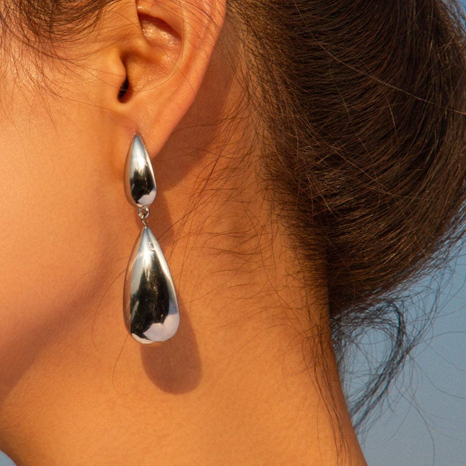 Stainless Steel Dangle Earrings - Trendsi - Flyclothing LLC