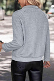 LOS ANGELES CALIFORNIA Graphic Quarter-Snap Sweatshirt - Trendsi