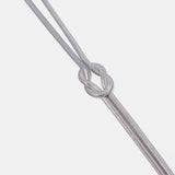 Double Layered Knot Herringbone Choker Necklace - Trendsi - Flyclothing LLC