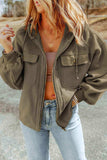 Zip-Up Drawstring Hooded Jacket - Trendsi - Flyclothing LLC