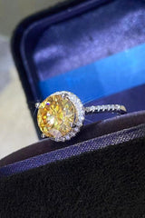 2 Carat Moissanite Round Ring - Trendsi