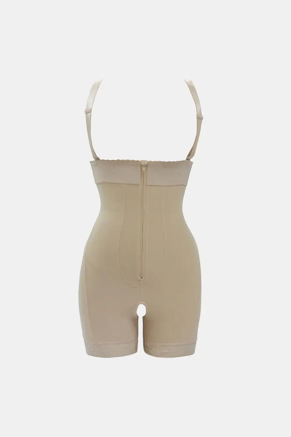 Full Size Zip Up Under-Bust Shaping Bodysuit - Trendsi - Flyclothing LLC