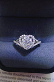1 Carat Moissanite 925 Sterling Silver Heart Ring - Trendsi