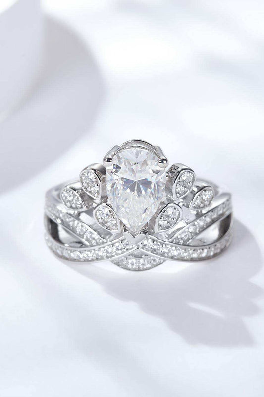 1.5 Carat Moissanite Crown-Shaped Ring - Trendsi - Flyclothing LLC