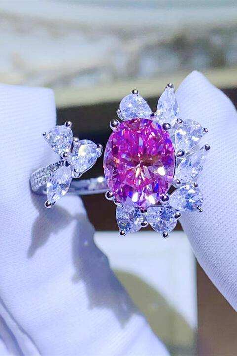 3 Carat Moissanite 925 Sterling Silver Open Ring - Trendsi - Flyclothing LLC