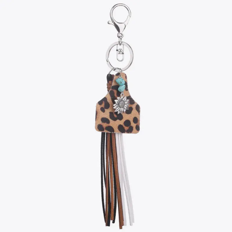 Turquoise Fringe Detail Key Chain - Trendsi - Flyclothing LLC