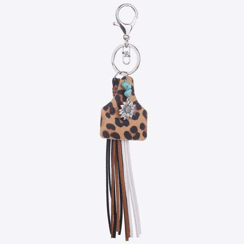 Turquoise Fringe Detail Key Chain - Trendsi - Flyclothing LLC