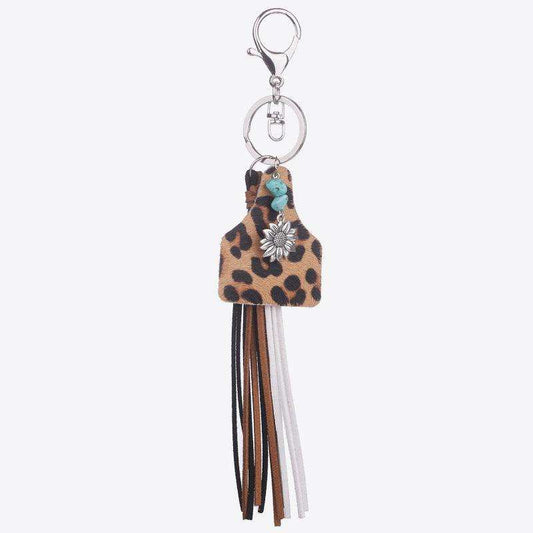 Turquoise Fringe Detail Key Chain - Trendsi - Flyclothing LLC