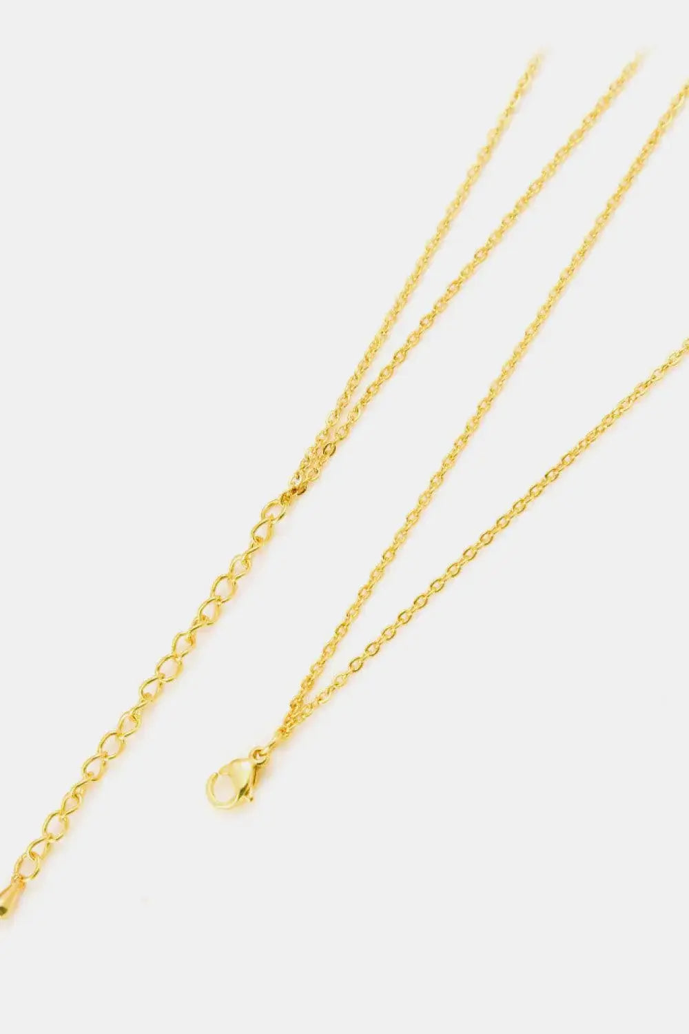 Linked Ring Pendant Chain Necklace - Trendsi - Flyclothing LLC