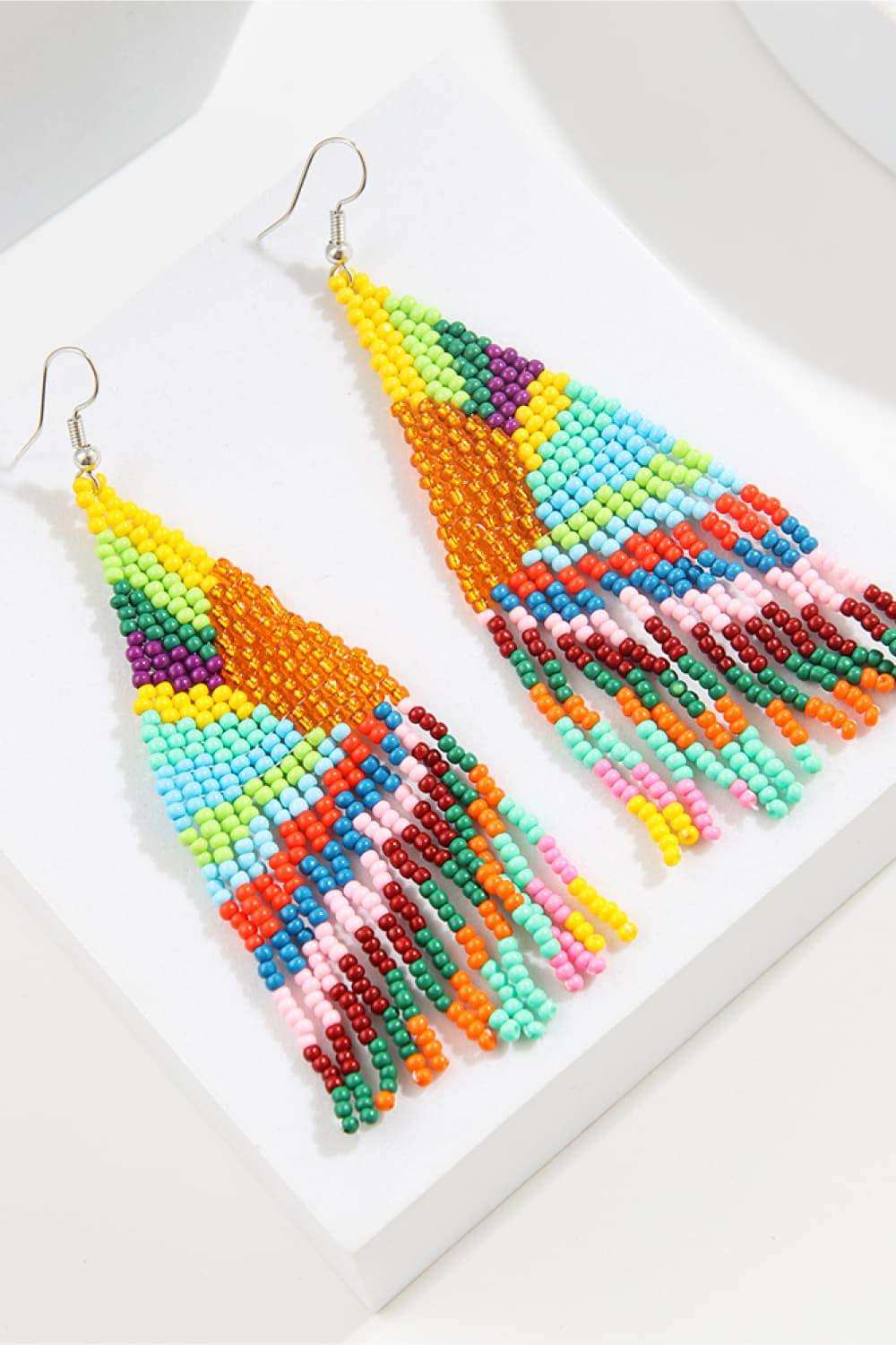 Beaded Dangle Earrings - Trendsi - Flyclothing LLC