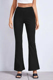 High Rise Flare Pants - Trendsi