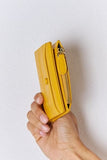 David Jones Texture PU Leather Mini Wallet - Trendsi