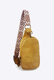 Adjustable Strap PU Leather Sling Bag - Trendsi - Flyclothing LLC