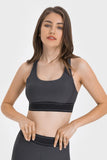 Contrast Sports Bra - Trendsi
