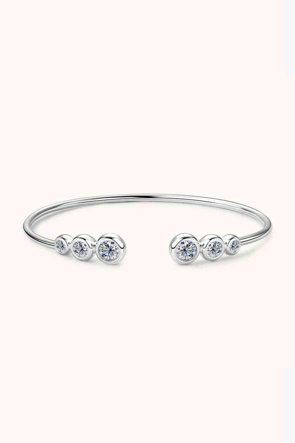 1.8 Carat Moissanite 925 Sterling Silver Bracelet - Trendsi - Flyclothing LLC