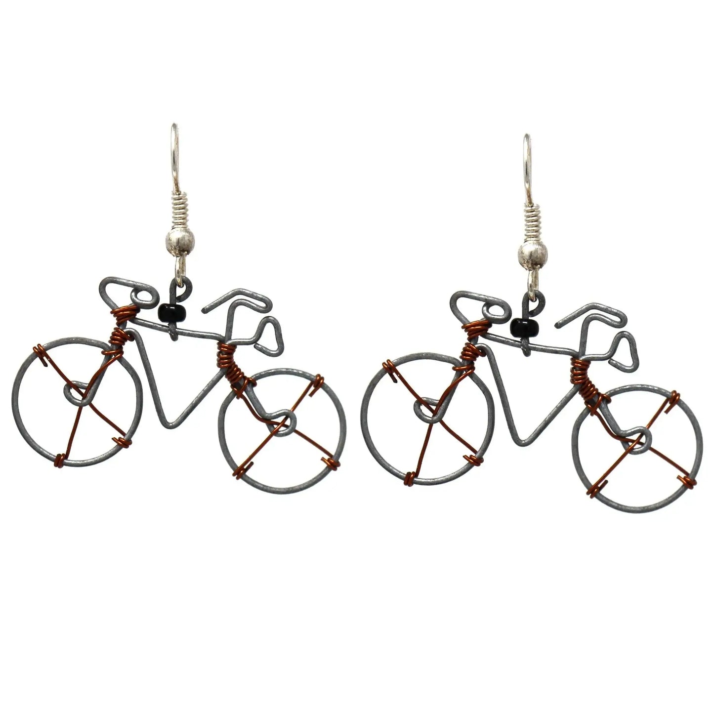 Wire Bicycle Earrings - Creative Alternatives - Creative Alternatives - Flyclothing LLC
