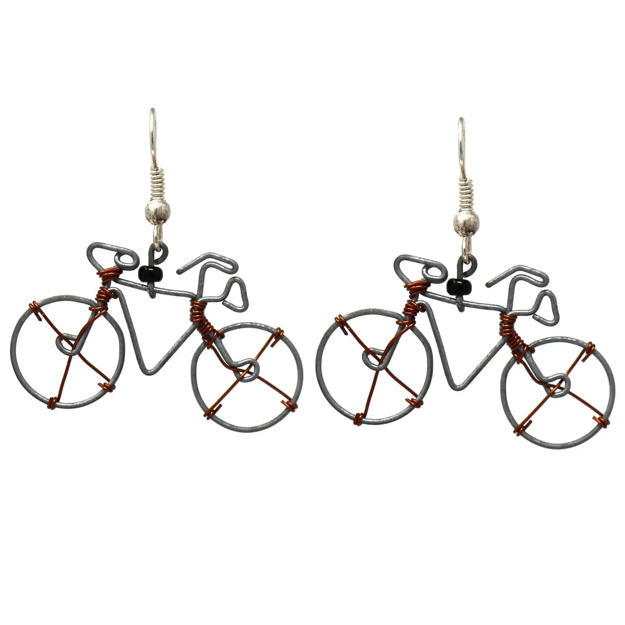 Wire Bicycle Earrings - Creative Alternatives - Creative Alternatives - Flyclothing LLC