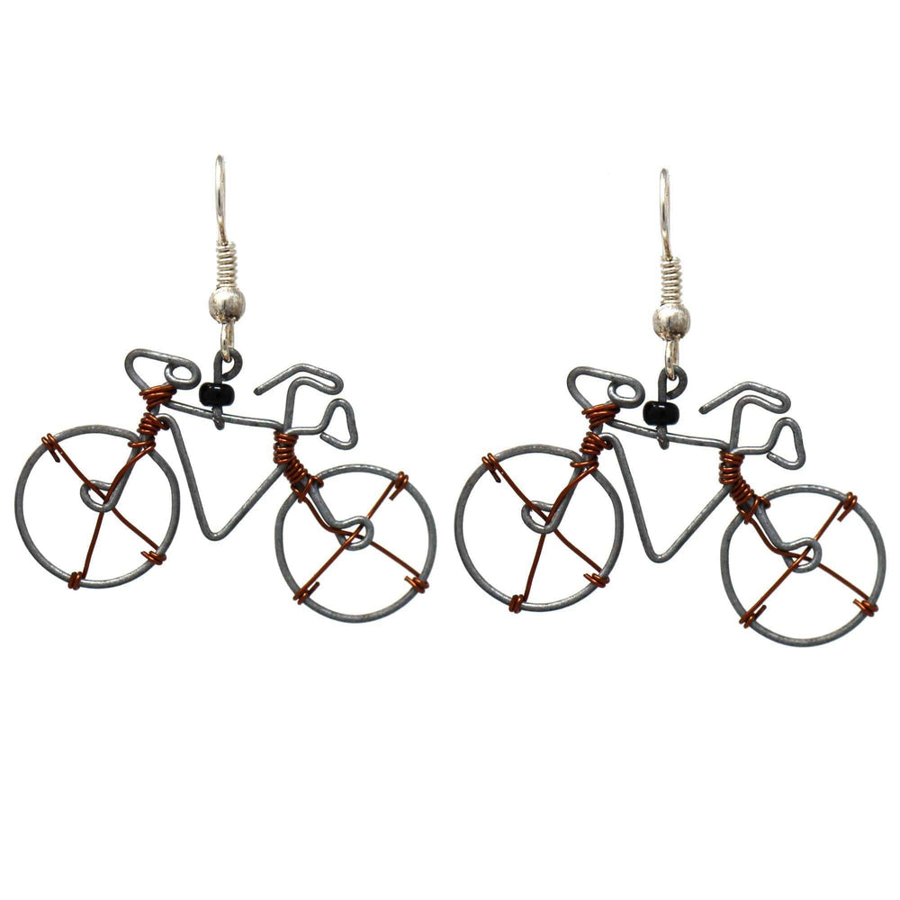 Wire Bicycle Earrings - Creative Alternatives - Creative Alternatives