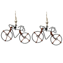 Wire Bicycle Earrings - Creative Alternatives - Flyclothing LLC