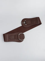 PU Elastic Wide Belt - Trendsi - Flyclothing LLC