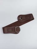 PU Elastic Wide Belt - Trendsi - Flyclothing LLC