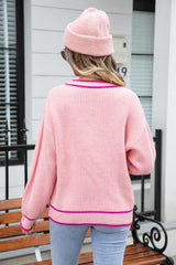 Waffle Knit V-Neck Cardigan with Pocket - Trendsi - Flyclothing LLC
