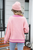 Waffle Knit V-Neck Cardigan with Pocket - Flyclothing LLC