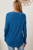Basic Bae Full Size Ribbed Thumbhole Sleeve T-Shirt - Trendsi - Flyclothing LLC