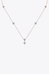 Moissanite 925 Sterling Silver Necklace - Trendsi - Flyclothing LLC