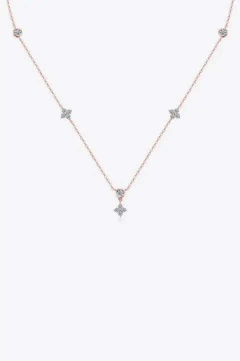 Moissanite 925 Sterling Silver Necklace - Trendsi - Flyclothing LLC