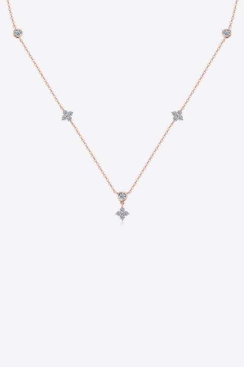 Moissanite 925 Sterling Silver Necklace - Trendsi - Flyclothing LLC