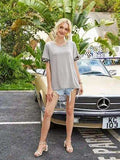 Leopard Round Neck Short Sleeve T-Shirt - Trendsi - Flyclothing LLC