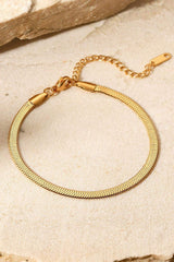 Herringbone Chain Stainless Steel Bracelet - Trendsi - Flyclothing LLC