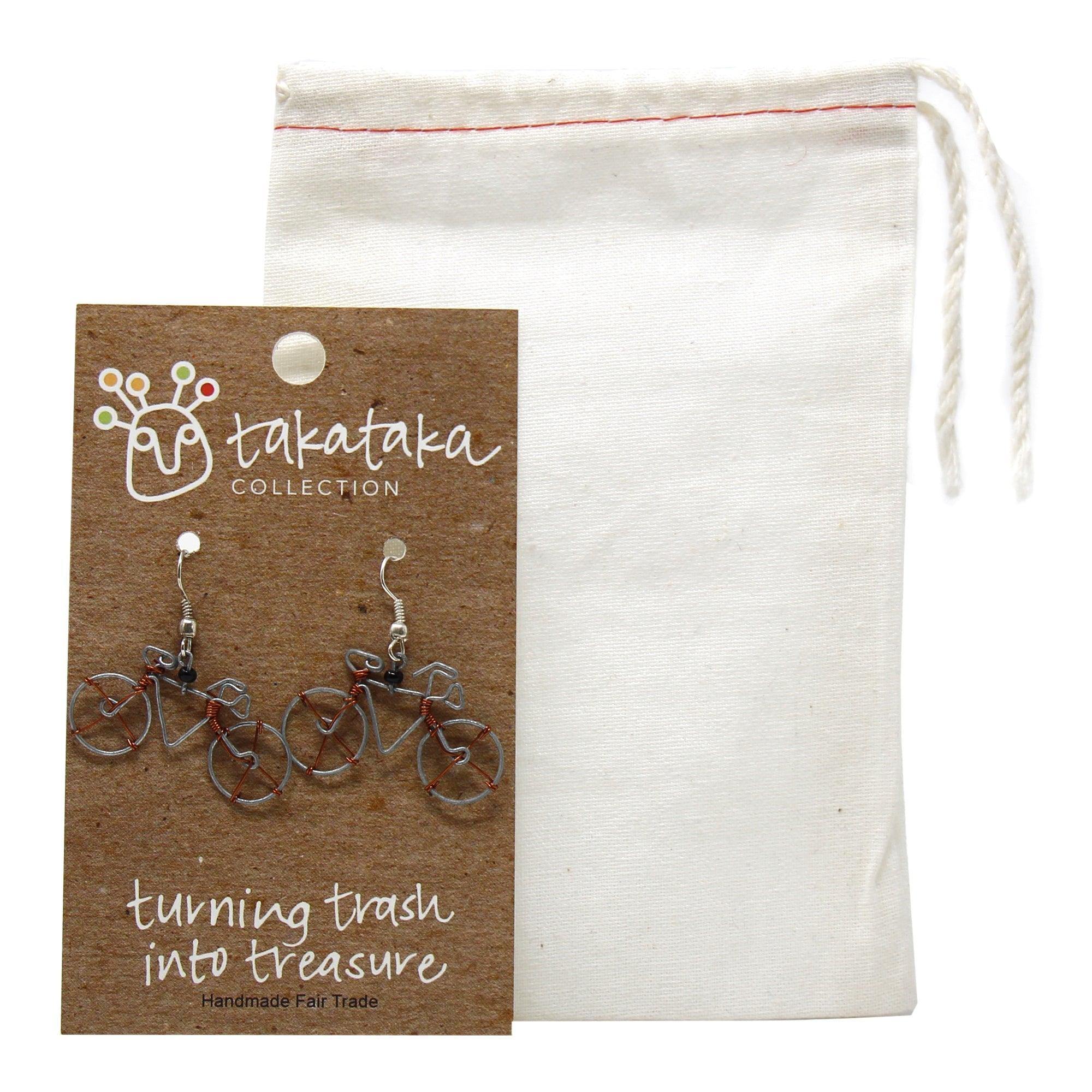 Wire Bicycle Earrings - Creative Alternatives - Flyclothing LLC