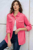 Button Down Collared Jacket - Trendsi - Flyclothing LLC