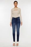 Kancan Mid Rise Gradient Skinny Jeans - Trendsi