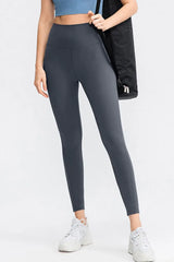 Slim Fit Wide Waistband Long Sports Pants - Trendsi - Flyclothing LLC