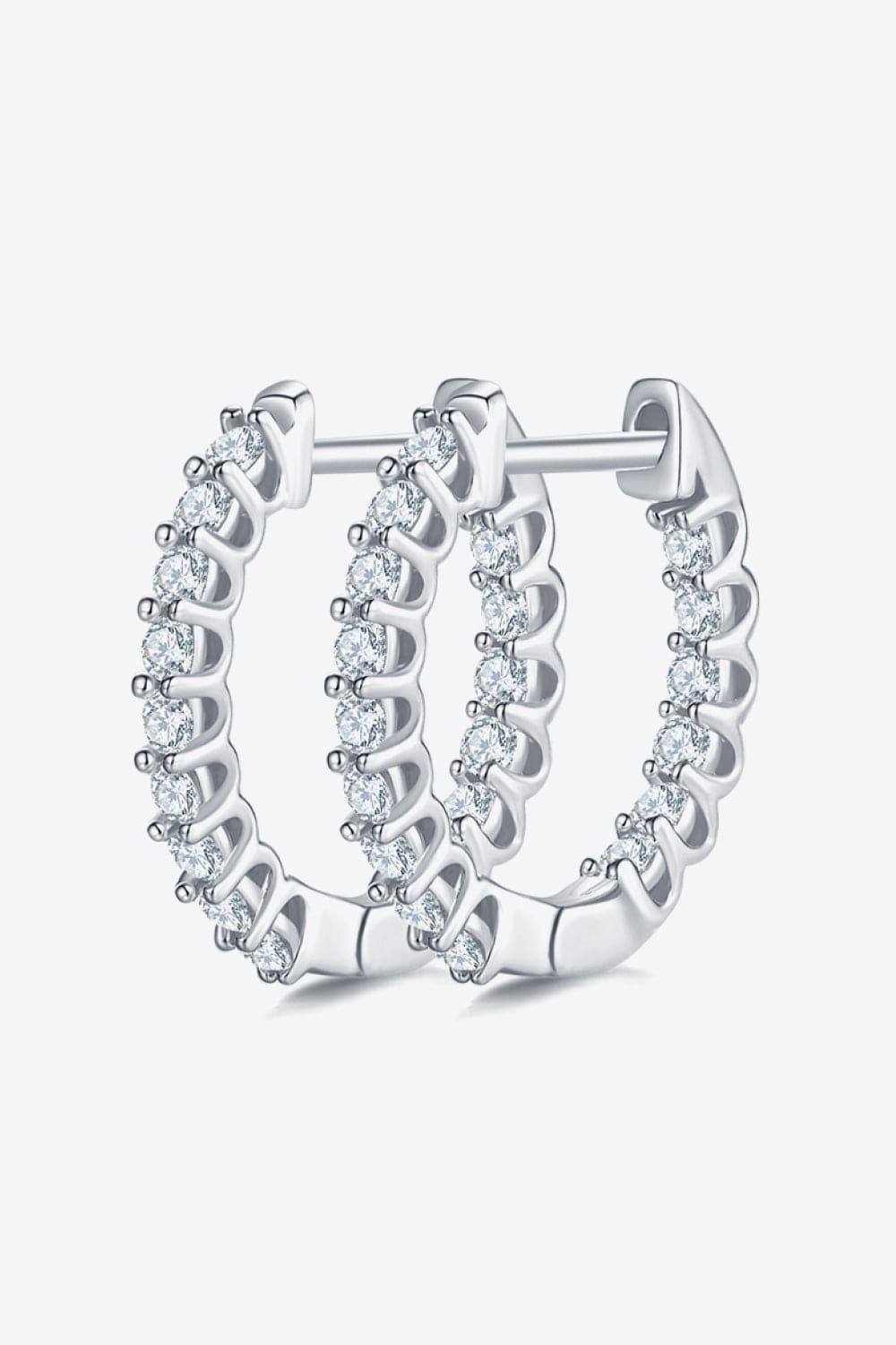 Moissanite 925 Sterling Silver Earrings - Trendsi