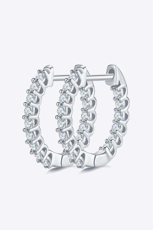 Moissanite 925 Sterling Silver Earrings - Trendsi - Flyclothing LLC