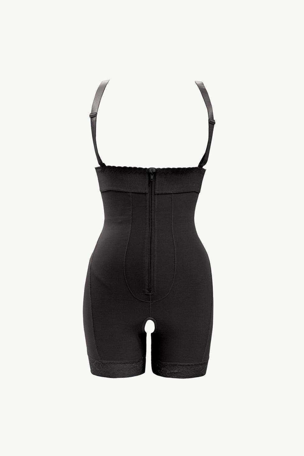 Full Size Zip Up Under-Bust Shaping Bodysuit - Trendsi - Flyclothing LLC