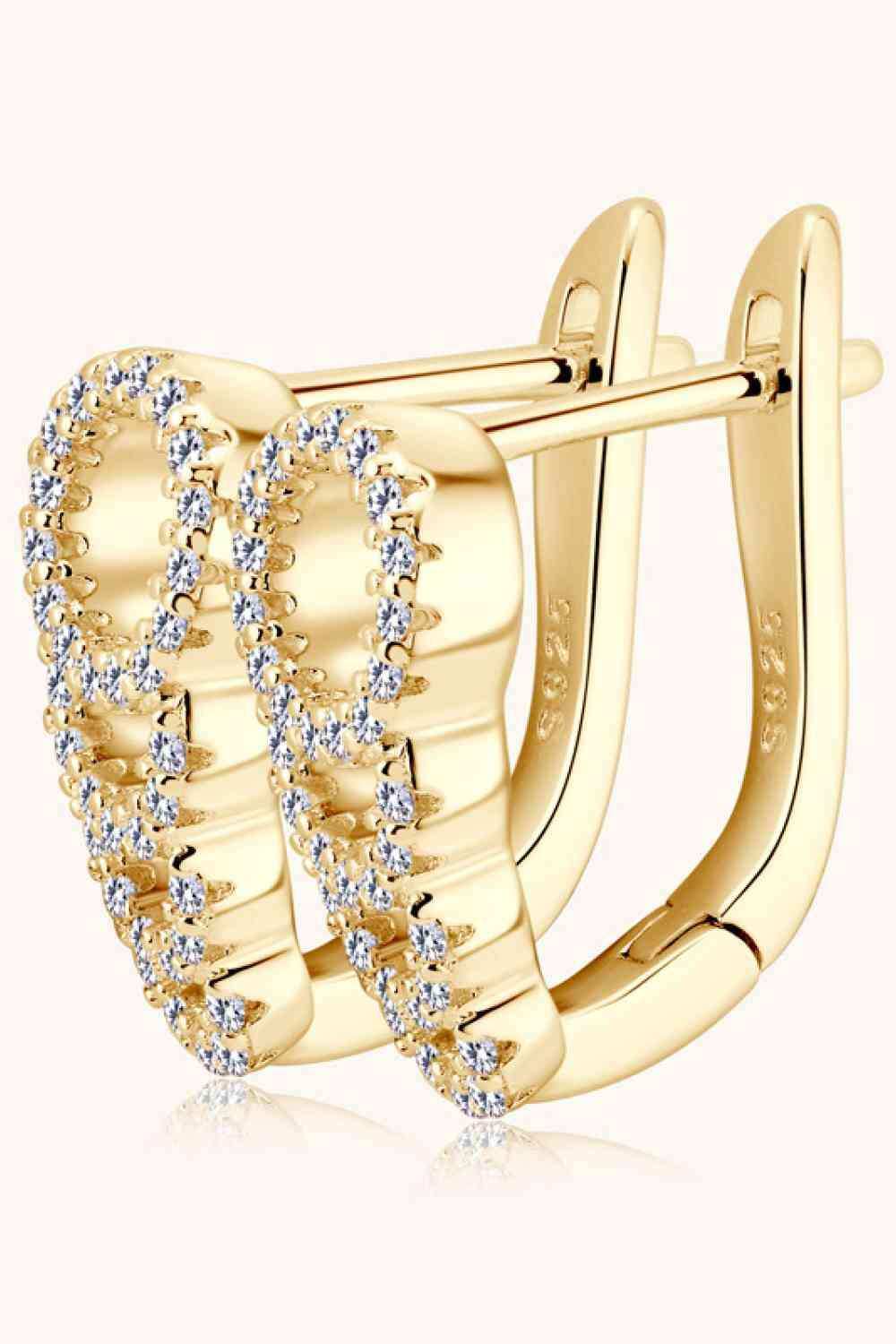 Moissanite 925 Sterling Silver Earrings - Trendsi - Flyclothing LLC