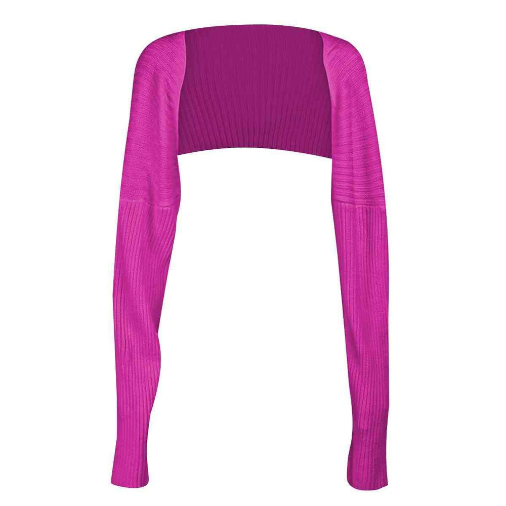 Long Sleeve Knit Bolero - Trendsi - Flyclothing LLC