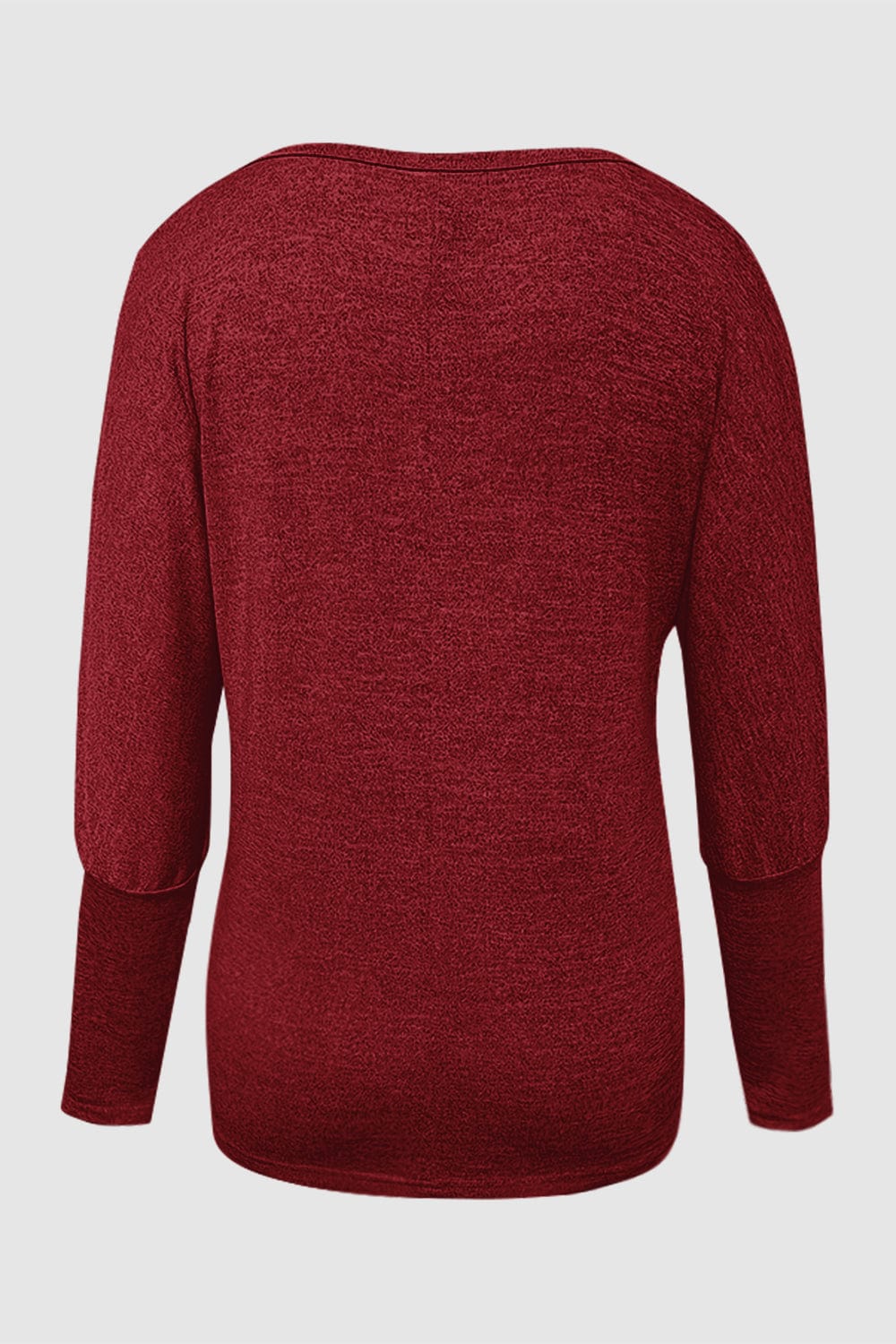 Cutout Round Neck Long Sleeve T-Shirt - Trendsi