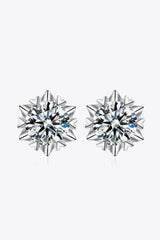 Stuck On You 4 Carat Moissanite Stud Earrings - Trendsi - Flyclothing LLC