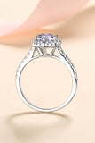 1 Carat Moissanite Heart-Shaped Ring - Trendsi